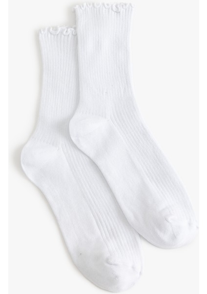 Soket Çorap Fırfır Detaylı
