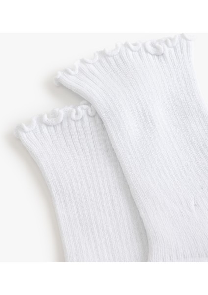 Soket Çorap Fırfır Detaylı modelleri