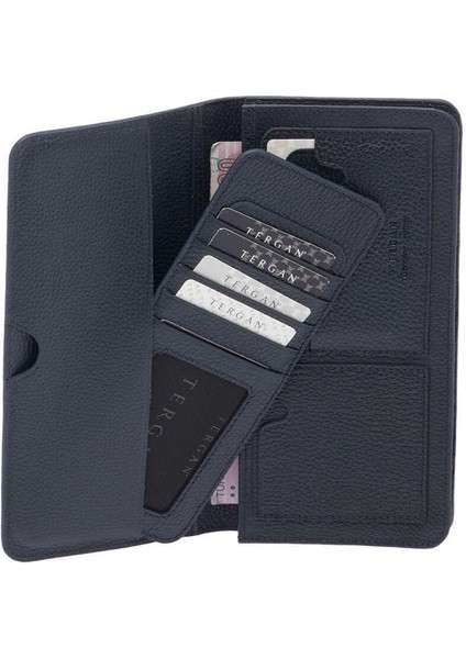 Lacivert Hakiki Deri Erkek Cüzdan - S1CE00001592-X86