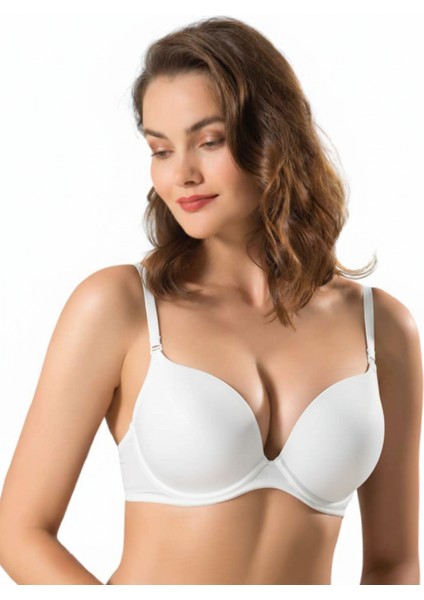7033 Clara Push Up Dolgulu Sütyen Beyaz