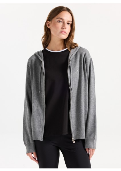 Gri Melanj Kadın Hırka J5WL-HRK7181 modelleri