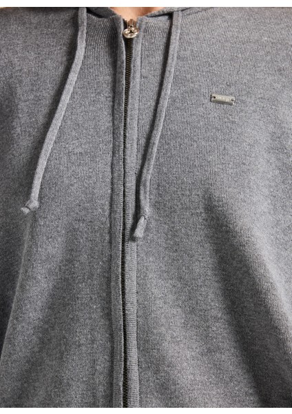 Gri Melanj Kadın Hırka J5WL-HRK7181 fırsatları