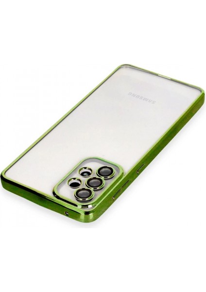 Samsung Galaxy A73 5g Kılıf Lensli Silikon - Yeşil modelleri
