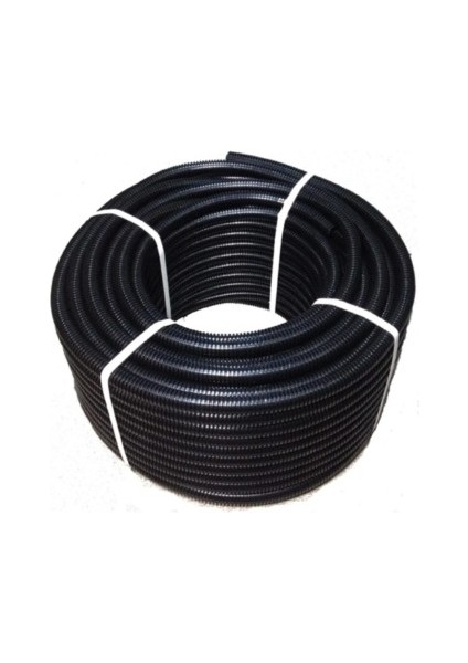 Meks Serisi Plastik Spiral Boru Siyah 50 Metre