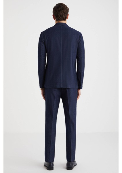 Saf Pamuk Lacivert Blazer Ceket fırsatları