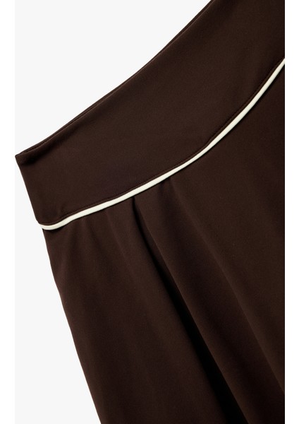 Yüksek Bel Biyeli Mini Spor Şort Etek modelleri