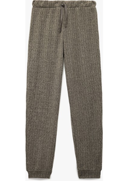 Beli Bağcıklı Rahat Kesim Lastikli Paça Pijama Altı