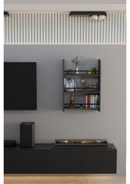 Modern Ahşap 3 Katlı 90 cm Çalışma Odası Kitaplık Rafı - Duvar Tipi Montessori Kitap Düzenleyici modelleri