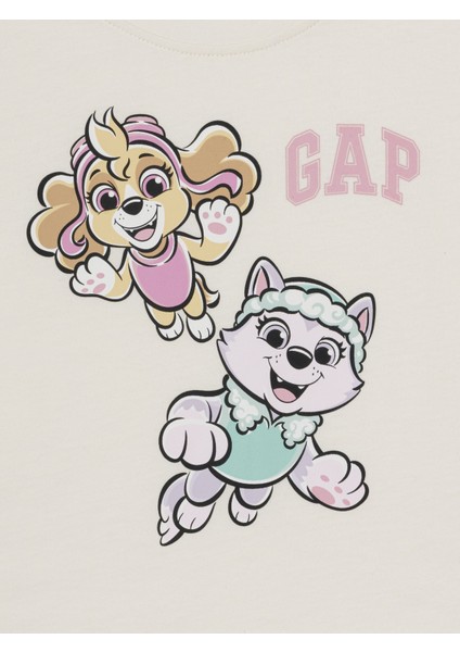 Kız Bebek Krem Gap Logo Grafik T-Shirt fiyatları