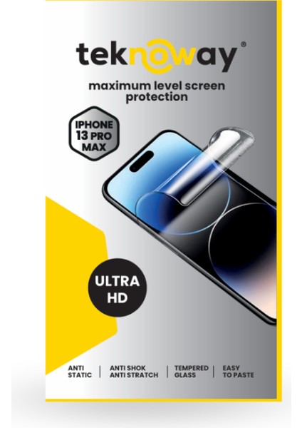iPhone 13 Pro Max Antistatik Ekran Koruyucu Ultra Hd