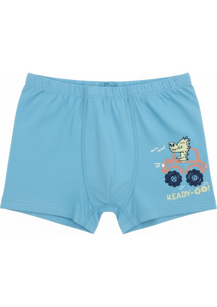 Özkan 31802 5'li Paket Erkek Çocuk Karışık Renkli Desenli Pamuklu Yumuşak Rahat Şort Boxer