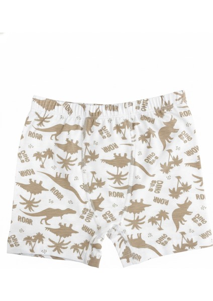 Özkan 31802 5'li Paket Erkek Çocuk Karışık Renkli Desenli Pamuklu Yumuşak Rahat Şort Boxer