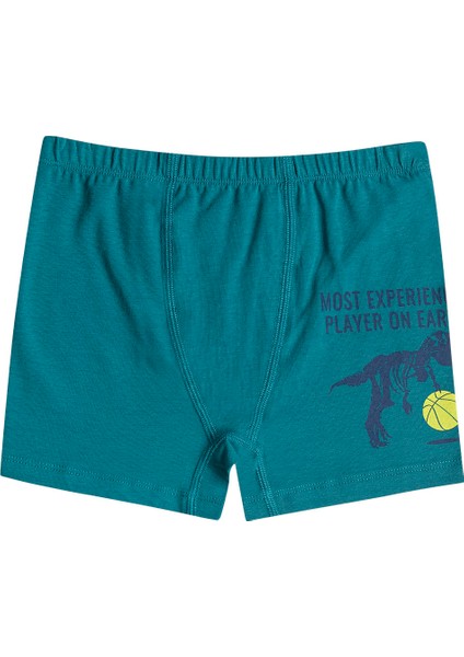 Özkan 31802 5'li Paket Erkek Çocuk Pamuklu Karışık Renkli Desenli Yumuşak Rahat Şort Boxer