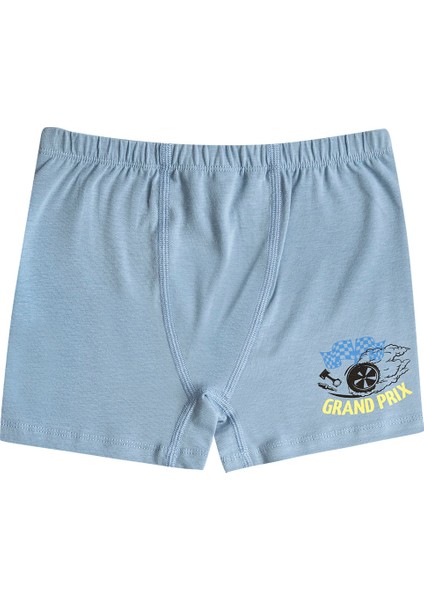 Özkan 31802 5'li Paket Erkek Çocuk Pamuklu Karışık Renkli Desenli Yumuşak Rahat Şort Boxer