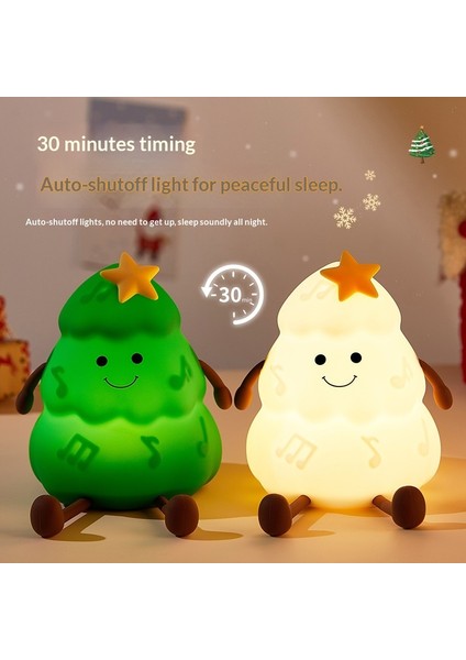 Üç kademeli karartma ve zamanlayıcı özelliğine sahip Noel ağacı silikon gece lambası telefon tutucu. (Yurt Dışından) fiyatları