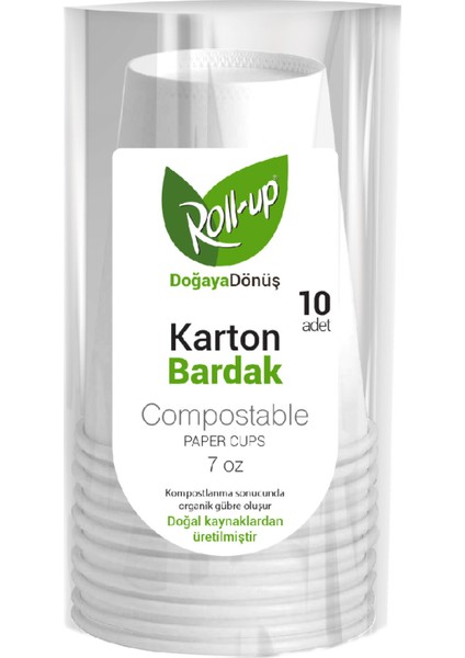 Doğaya Dönüş Karton Bardak 10'lu