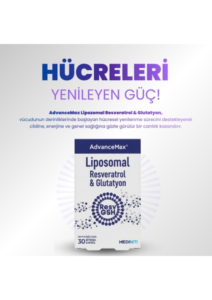 Lipozomal Resveratrol Glutatyon 30 Kapsül fiyatları
