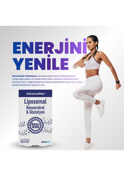 Lipozomal Resveratrol Glutatyon 30 Kapsül modelleri