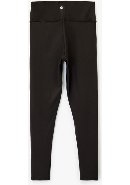 Asimetrik Yüksek Bel Dikiş Detaylı Slim Fit Spor Tayt fiyatları