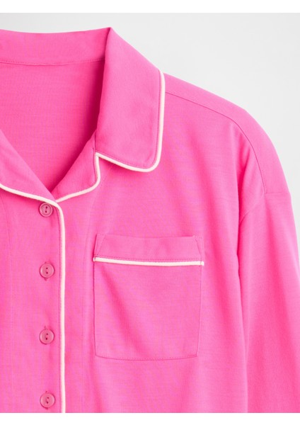 Kız Çocuk Pembe Geri Dönüştürülmüş Pijama Takımı fiyatları