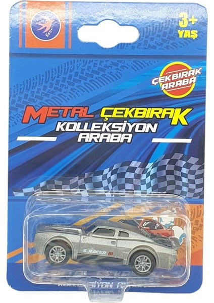 Çek Bırak Metal Küçük Arabalar 8 cm - SH40031 - Gri (Lisinya) indirimleri
