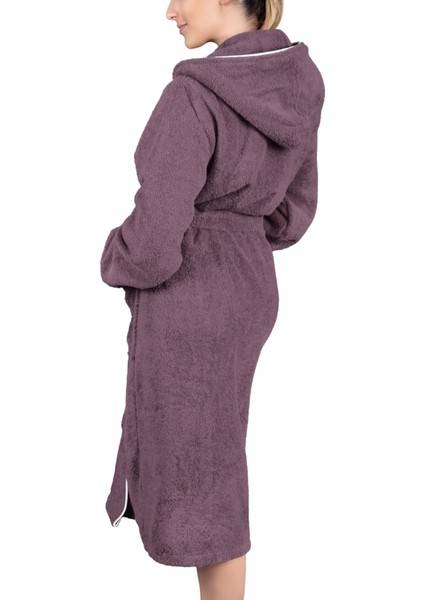 Bornoz Pamuk-Kapüşonlu-Biyeli-Cepli-Mürdüm modelleri