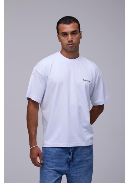 Beyaz Basic Oversize Fit Tişört modelleri