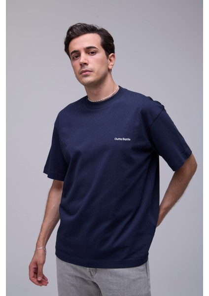 Lacivert Basic Loose Fit Tişört