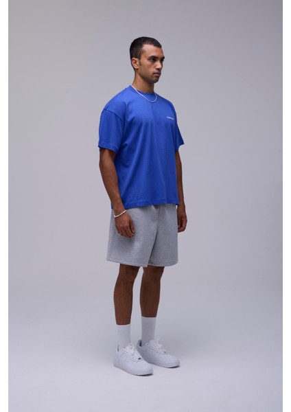 Saks Mavisi Basic Oversize Fit Tişört modelleri