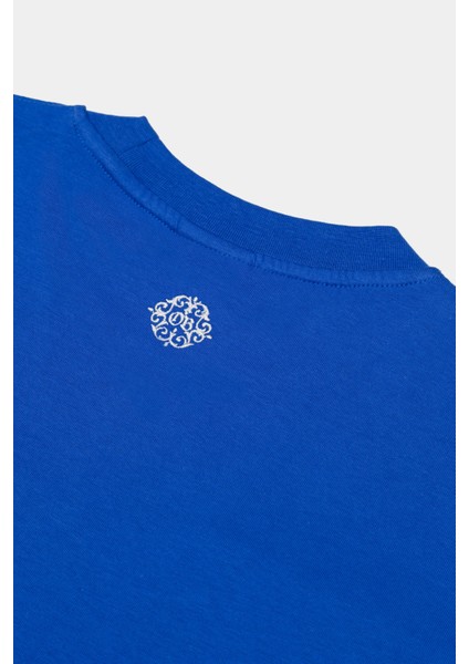 Saks Mavisi Basic Oversize Fit Tişört