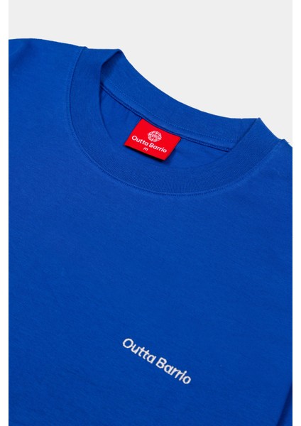 Saks Mavisi Basic Oversize Fit Tişört