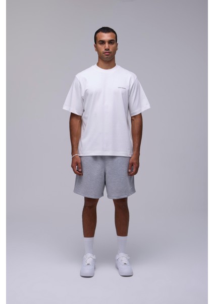 Kırık Beyaz Oversize Melek Baskılı Tişört fiyatları