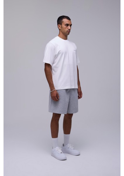 Kırık Beyaz Oversize Melek Baskılı Tişört fırsatları