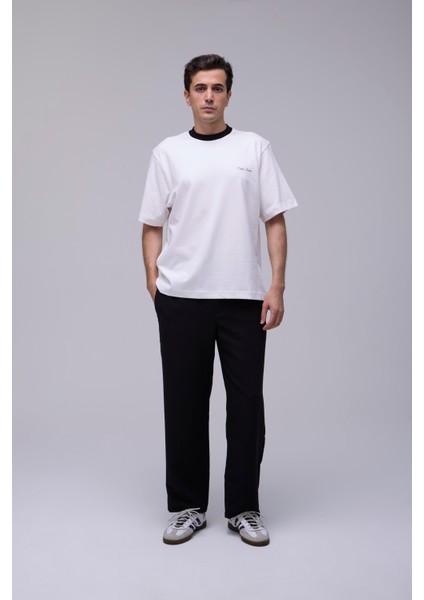 Kırık Beyaz Oversize The Marginalia Baskılı Tişört fiyatları