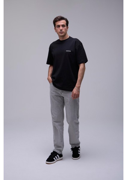 Siyah Basıc Loose Fıt Tişört fırsatları