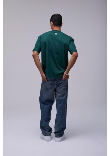 Yeşil Basic Oversize Fit Tişört fiyatları