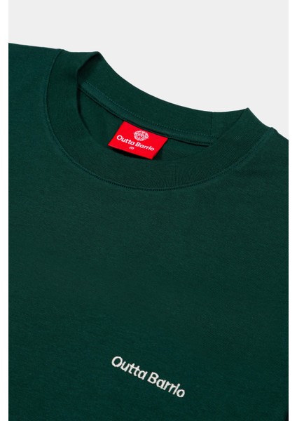 Yeşil Basic Oversize Fit Tişört