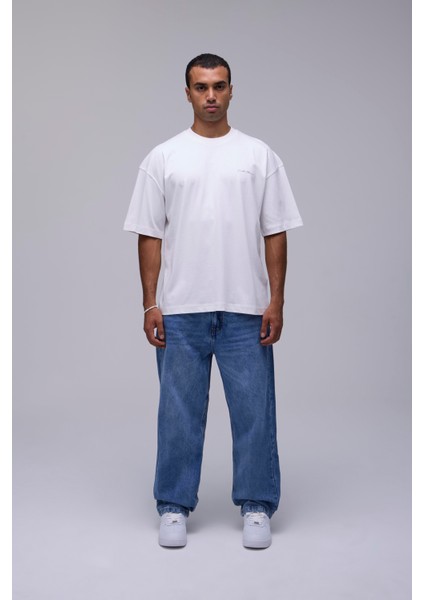 Kırık Beyaz Oversize Efsanevi Model Baskılı Tişört fiyatları