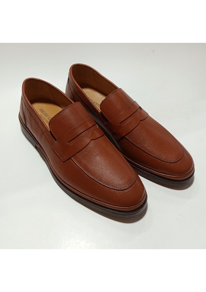 Erkek Hakiki Deri Günlük Klasik Loafer Ayakkabı