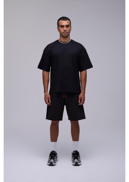 Siyah Oversize Basic Tişört
