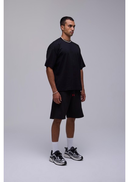 Siyah Oversize Basic Tişört modelleri