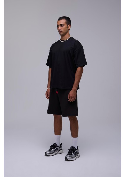 Siyah Oversize Basic Tişört fırsatları