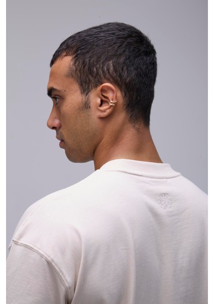 Krem Basic Oversize Fit Tişört indirimleri