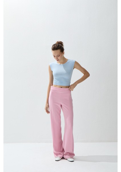 Kadın Mavi Renk Kısa Kollu Basic T-Shirt fırsatları