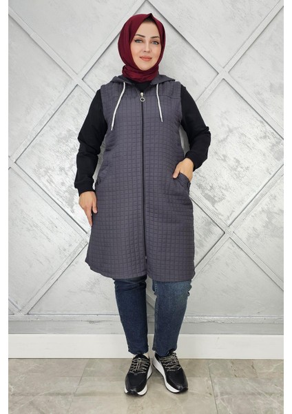 Kadın Kapitone Cepleri Düğme Detaylı Kapitone Yelek fiyatları