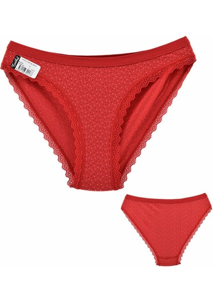 0537 Özlem Bayan Bikini Külot Kırmızı