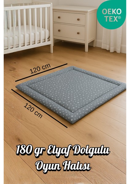 4 In 1 Bebek ve Çocuk Güvenli Oyun Alanı & Oyun Parkı, Oyun Minderi, Bebek Yatağı 120 x 120 cm fiyatları