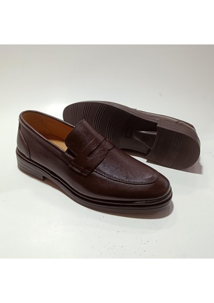 Erkek Hakiki Deri Günlük Klasik Loafer Ayakkabı