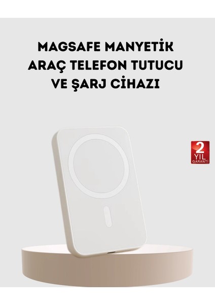 Bfs 5000MAH Manyetik Powerbank – iPhone Serisi Için Taşınabilir Kablosuz Şarj Cihazı
