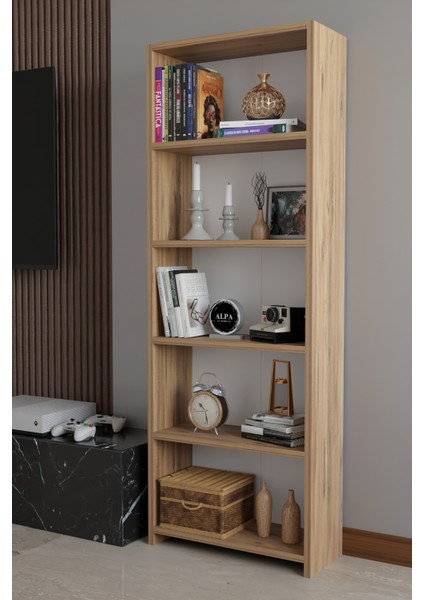 5 Raflı Kitaplık Dekoratif Kitaplık Çok Amaçlı Raf fiyatları